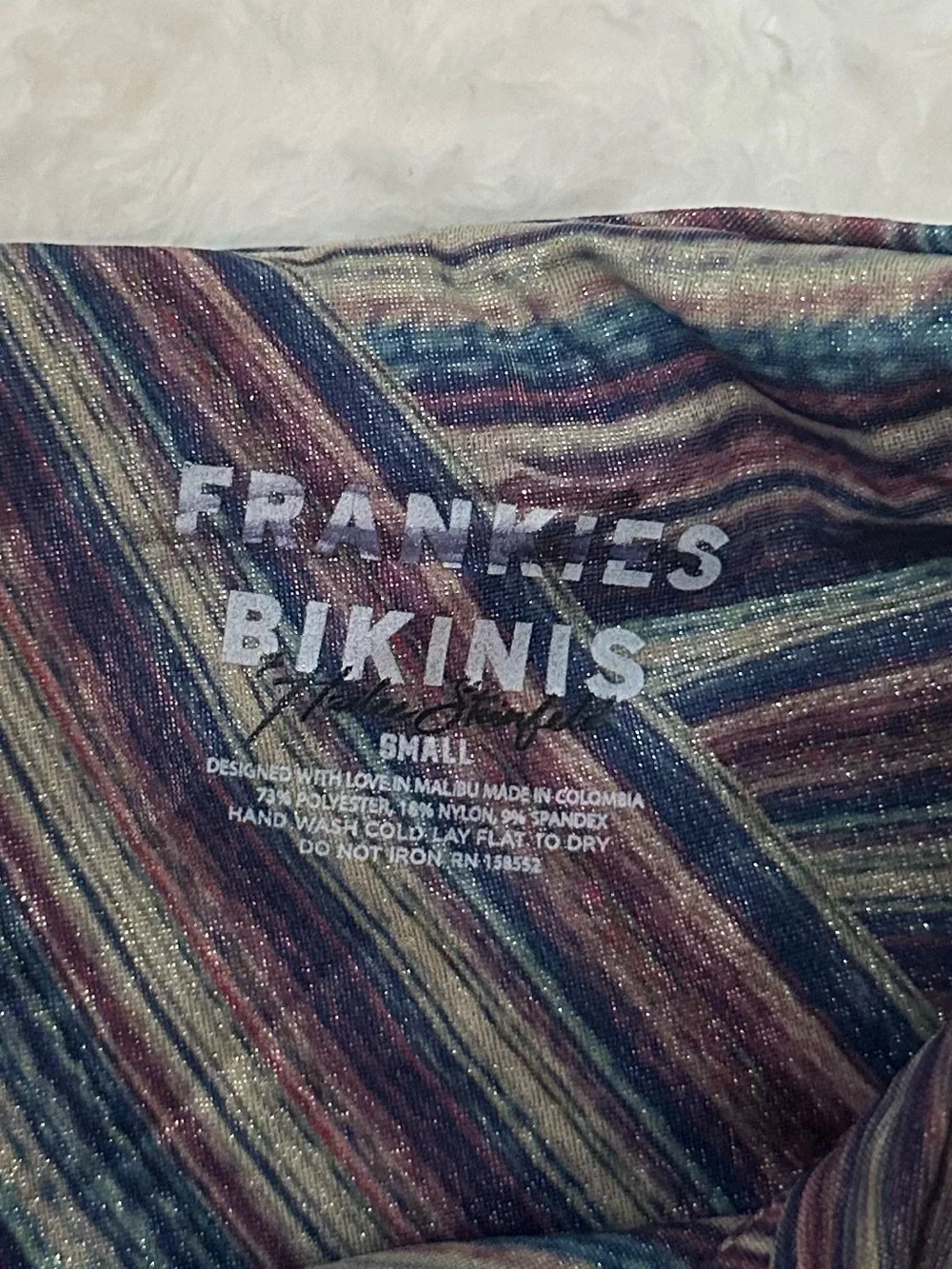 Frankies Bikinis lurex bottoms new